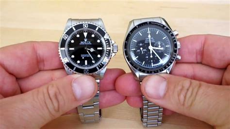 omega speedmaster pro vs rolex submariner